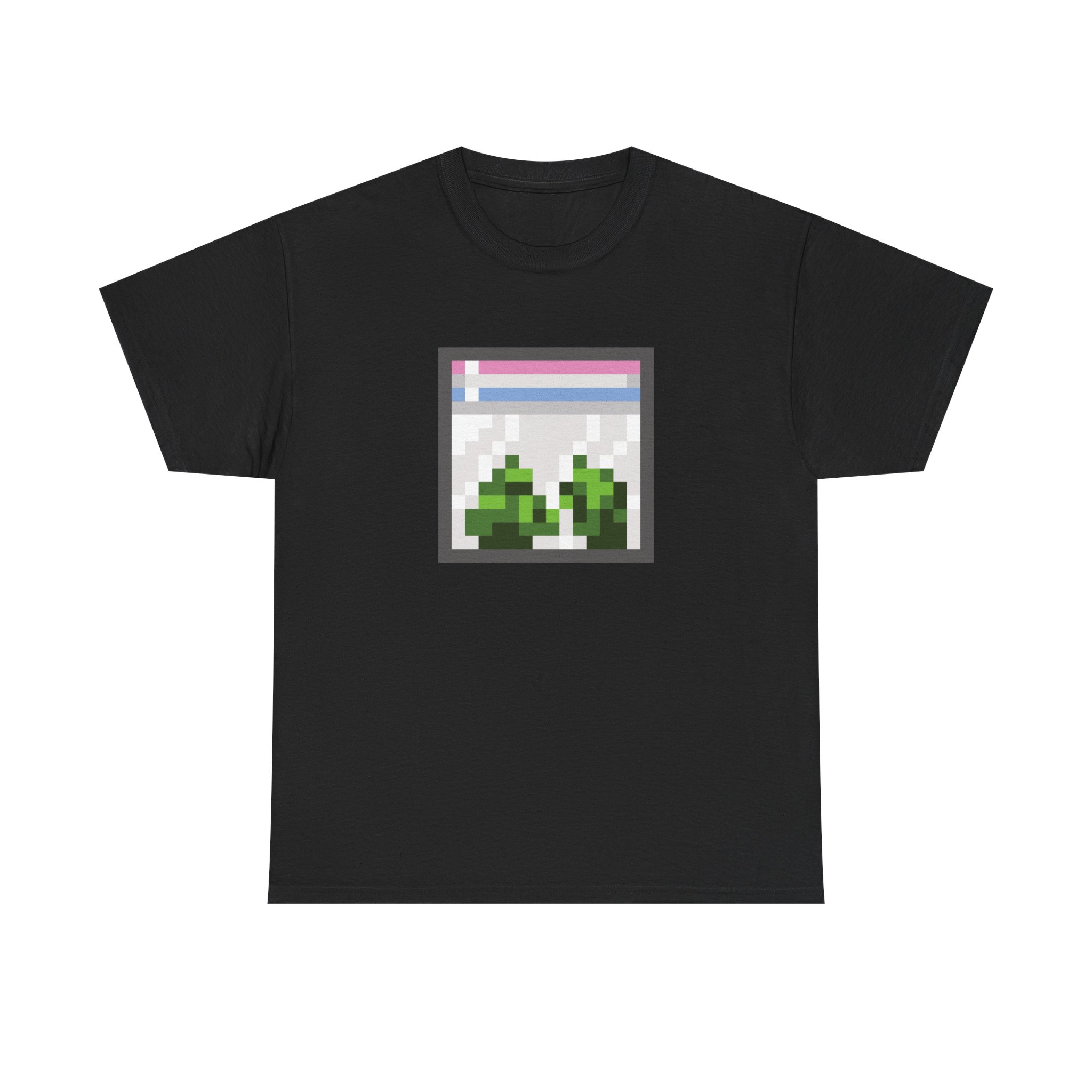 Pixelated Baggie Graphic 420 Tee - Image 2