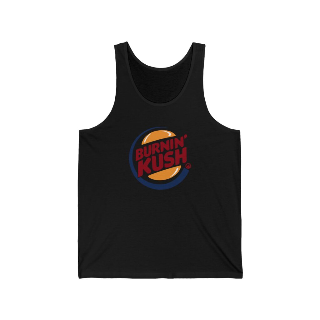 Burnin' Kush Funny Weed Tank Top