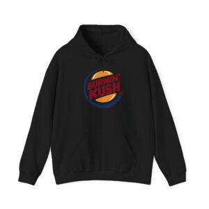 Burnin' Kush Funny Cannabis Hoodie