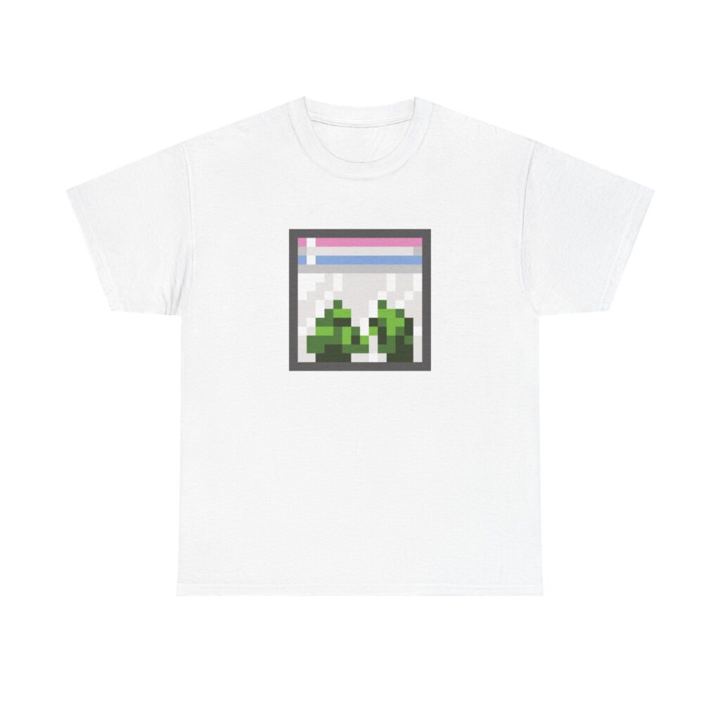 Pixelated Baggie Graphic 420 Shirt
