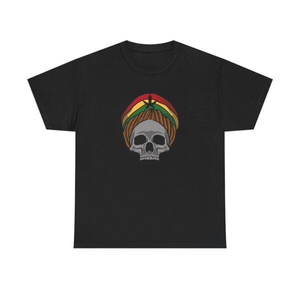 Rasta Skull Graphic Weed Tee