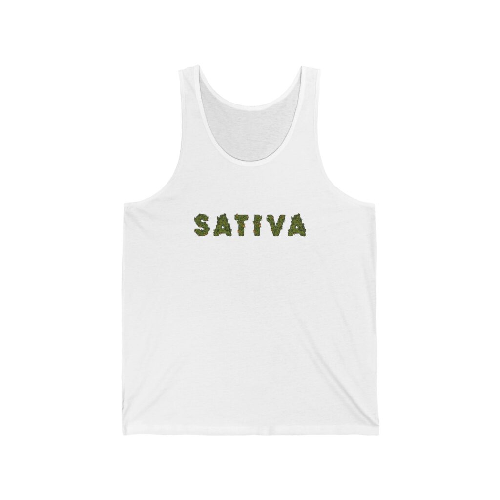 Sativa Flower Graphic Weed Tank