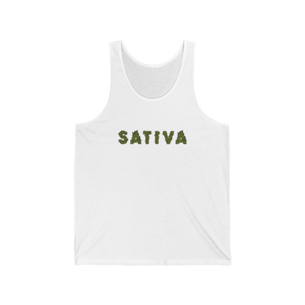 Sativa Flower Graphic Weed Tank Top