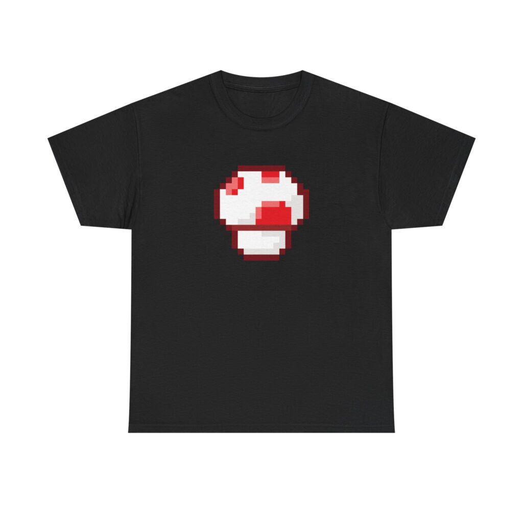 Pixelated Mushroom Graphic 420 Tee