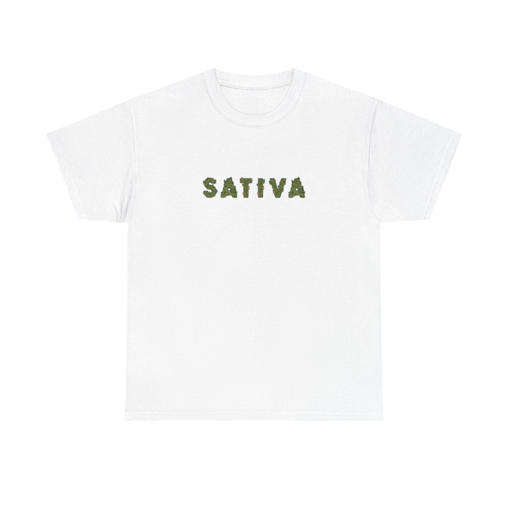 Sativa Flower Graphic Stoner Tee
