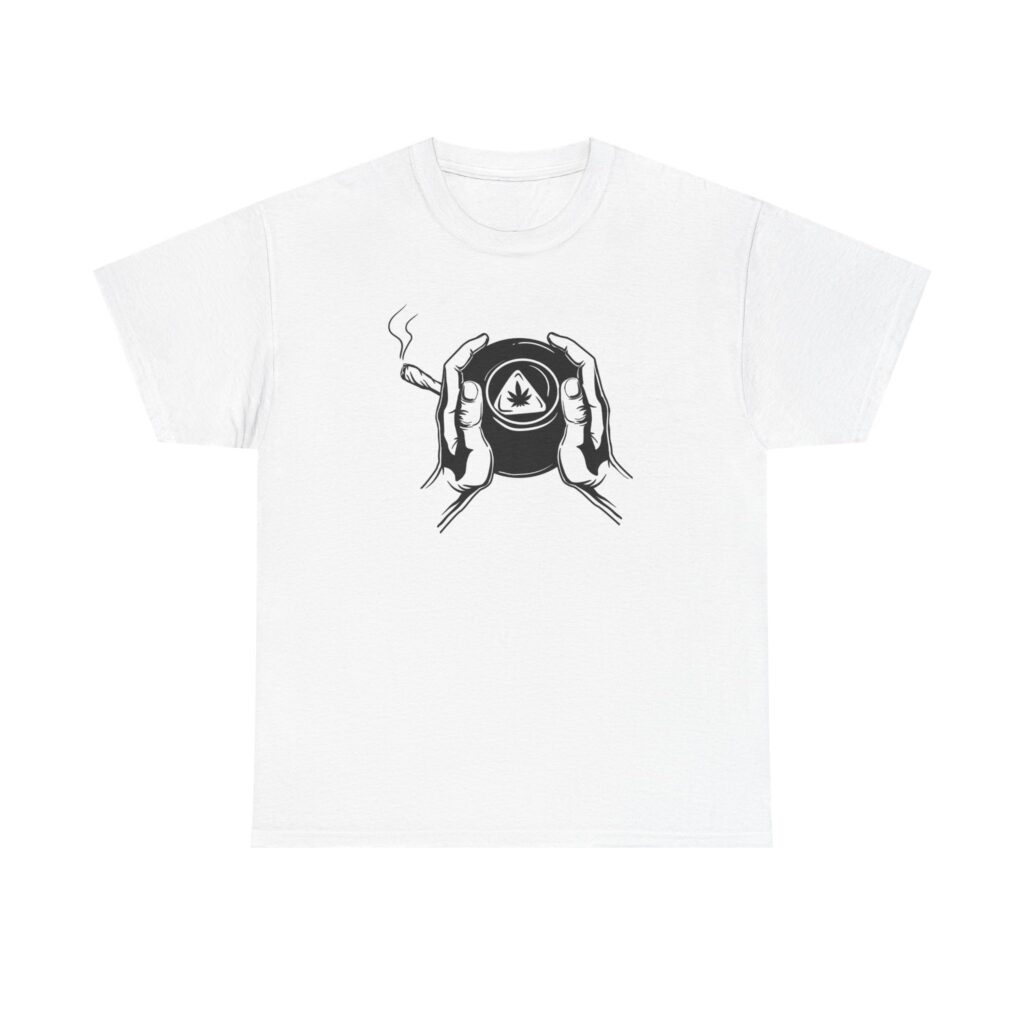 Magic Eight Ball Graphic Marijuana Tee