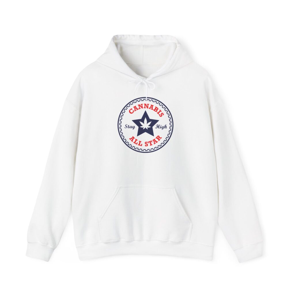 Cannabis All Star Funny Cannabis Hooded Sweatshirt