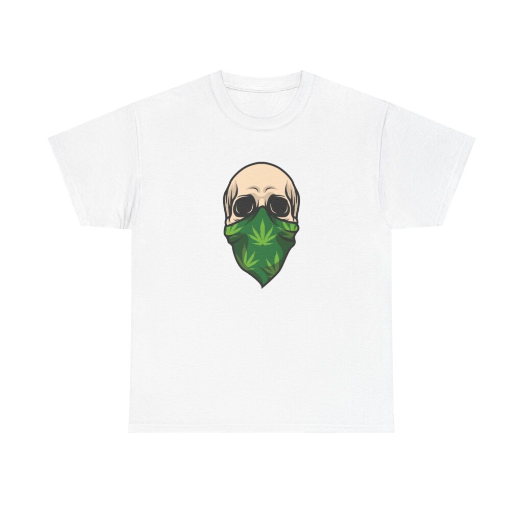 Bandana Skull Graphic Stoner T Shirt