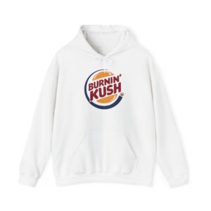 Burnin' Kush Funny Cannabis Hooded Sweatshirt