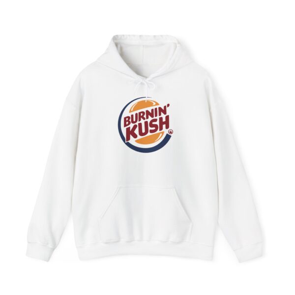 Burnin' Kush Funny Cannabis Hooded Sweatshirt