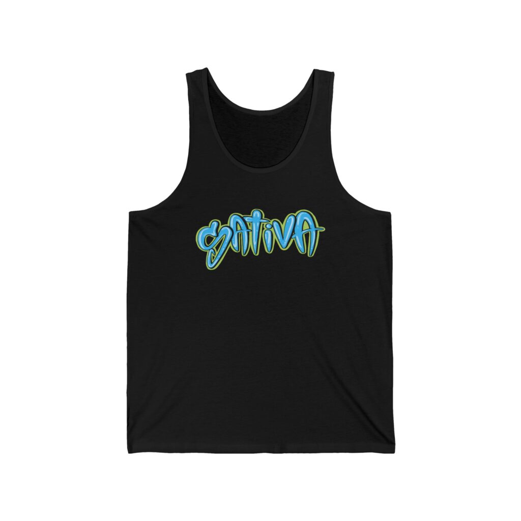 Sativa Graffiti Graphic Weed Tank