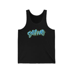 Sativa Graffiti Graphic Weed Tank Top