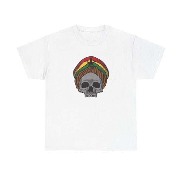 Rasta Skull Graphic Weed T Shirt