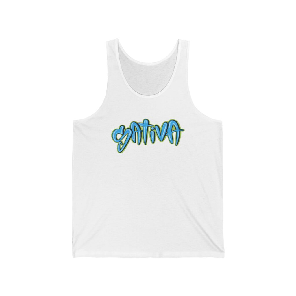 Sativa Graffiti Graphic Weed Tank