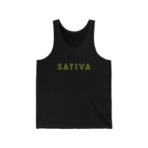 Sativa Flower Graphic Weed Tank Top