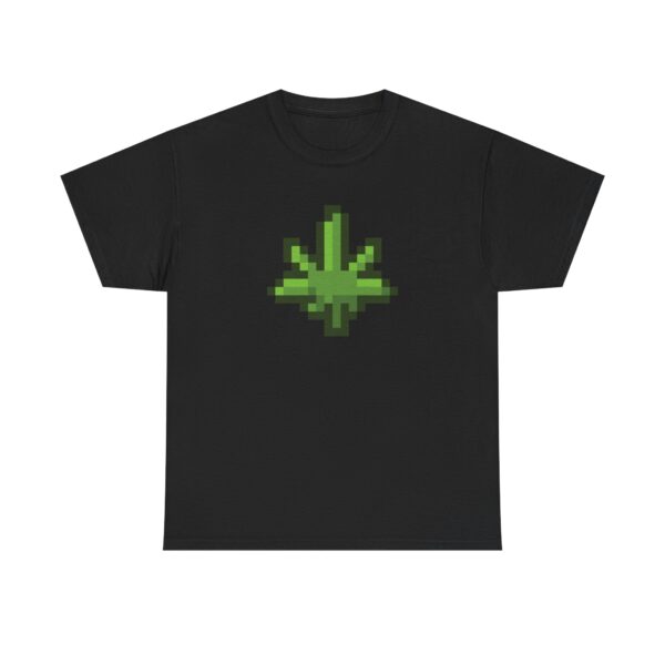 Pixelated Pot Leaf Graphic Weed Tee