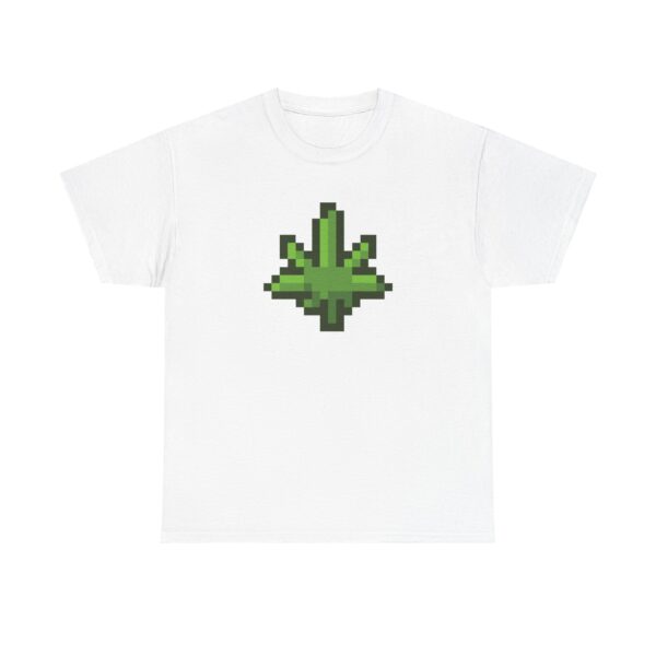 Pixelated Pot Leaf Graphic Weed Shirt