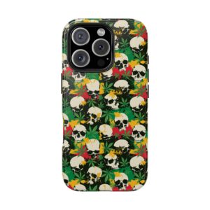 Cannabis Skulls Weed iPhone Case - Image 14