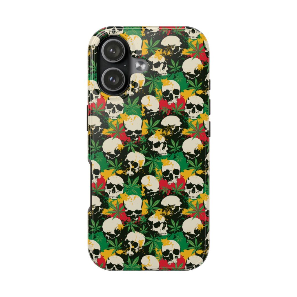 Cannabis Skulls Weed iPhone Case