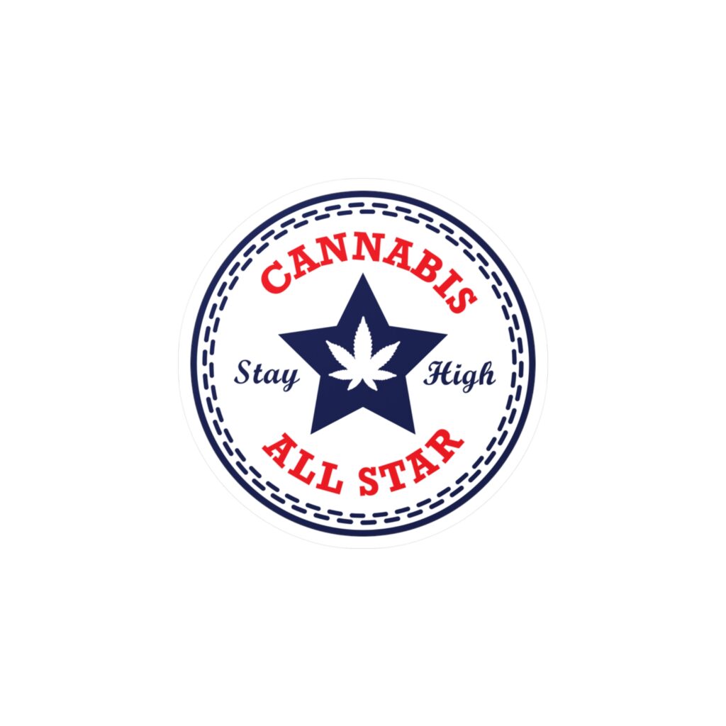 Cannabis All Star Stoner Sticker