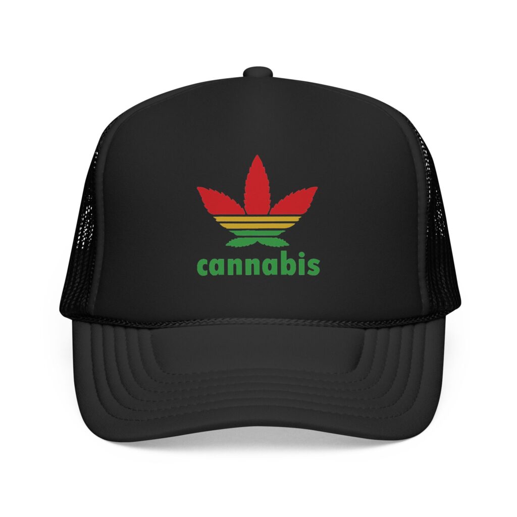 Cannabis Trefoil Weed Trucker Hat