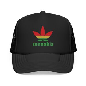 Cannabis Trefoil Marijuana Trucker Hat