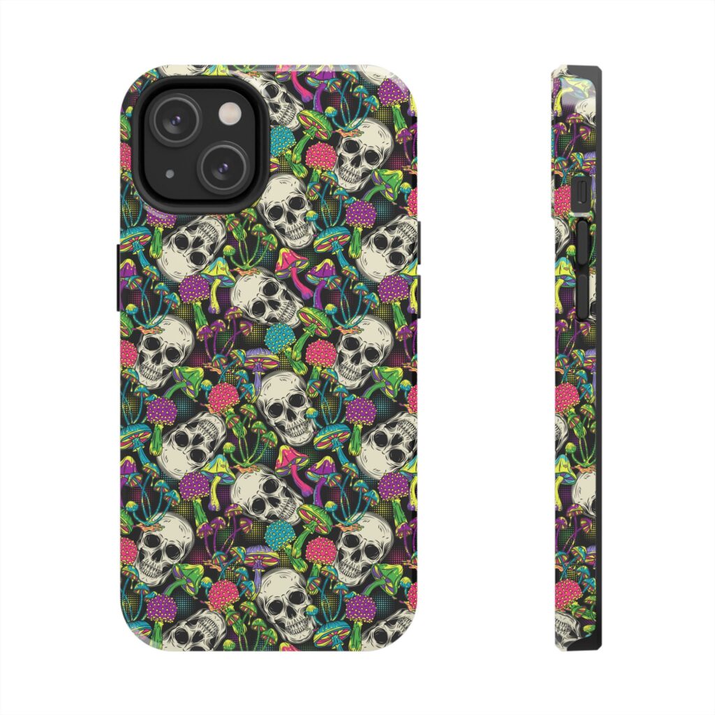 Mushroom Skulls Weed iPhone Case
