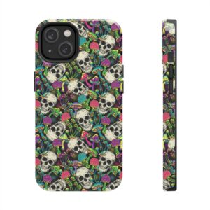 Mushroom Skulls Weed iPhone Case - Image 6
