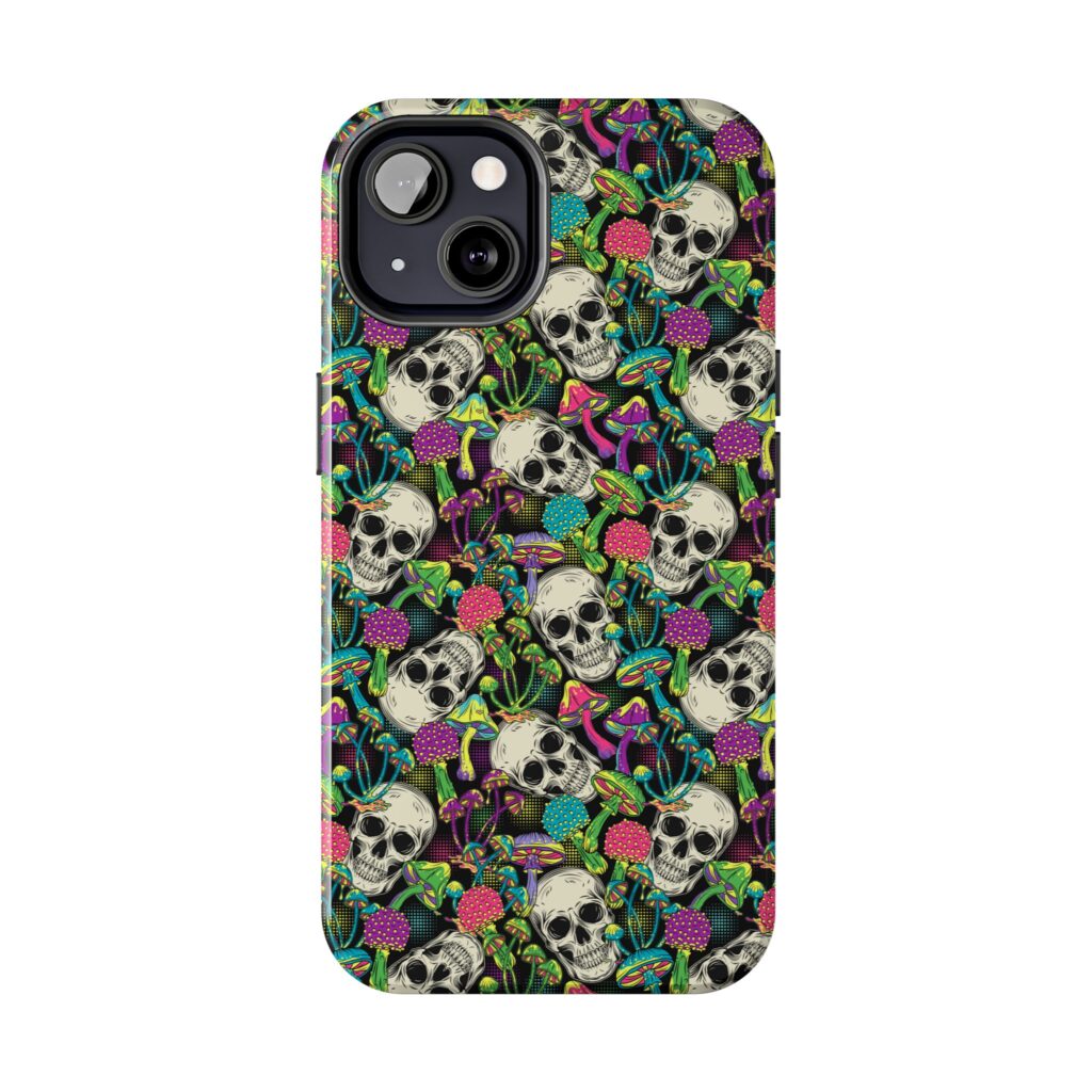 Mushroom Skulls Weed iPhone Case