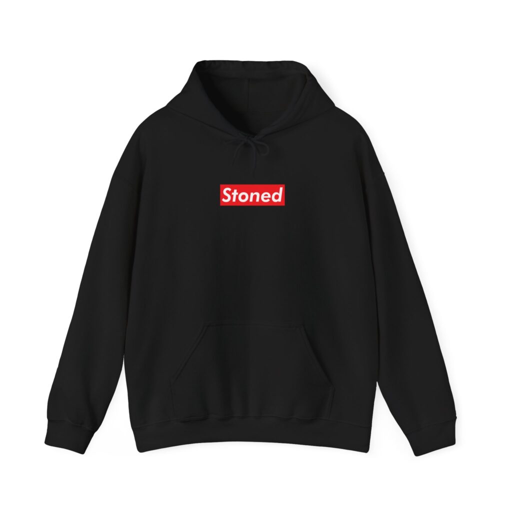 Supremely Stoned Funny Weed Hooded Sweatshirt