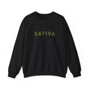 Sativa Flower Graphic Weed Sweatshirt