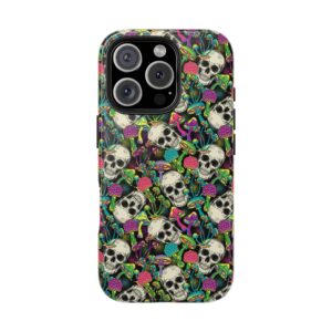 Mushroom Skulls Weed iPhone Case - Image 14