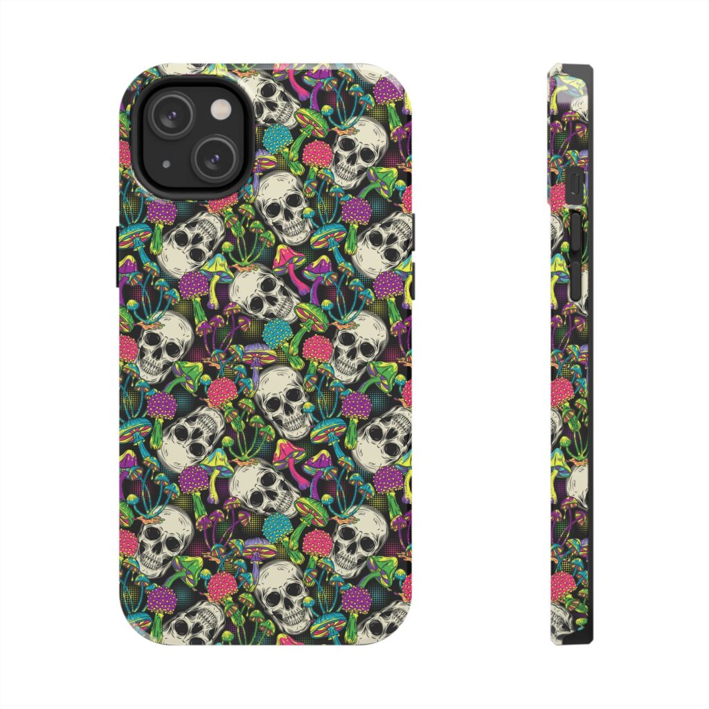Mushroom Skulls Weed iPhone Case