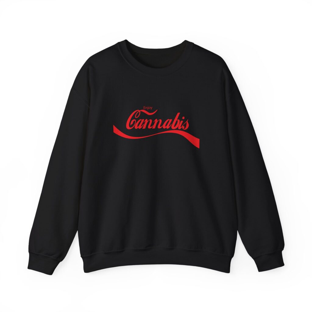 Enjoy Cannabis Funny Stoner Sweatshirt