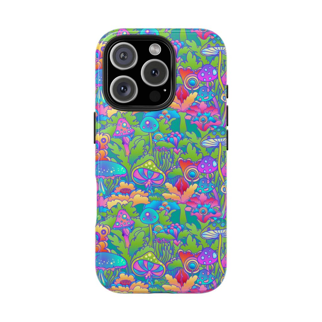 Mushrooms Psychedelic 420 iPhone Case