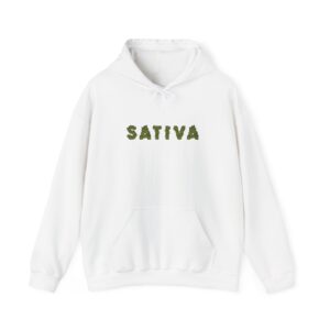 Sativa Flower Graphic Weed Hooded Sweatshirt
