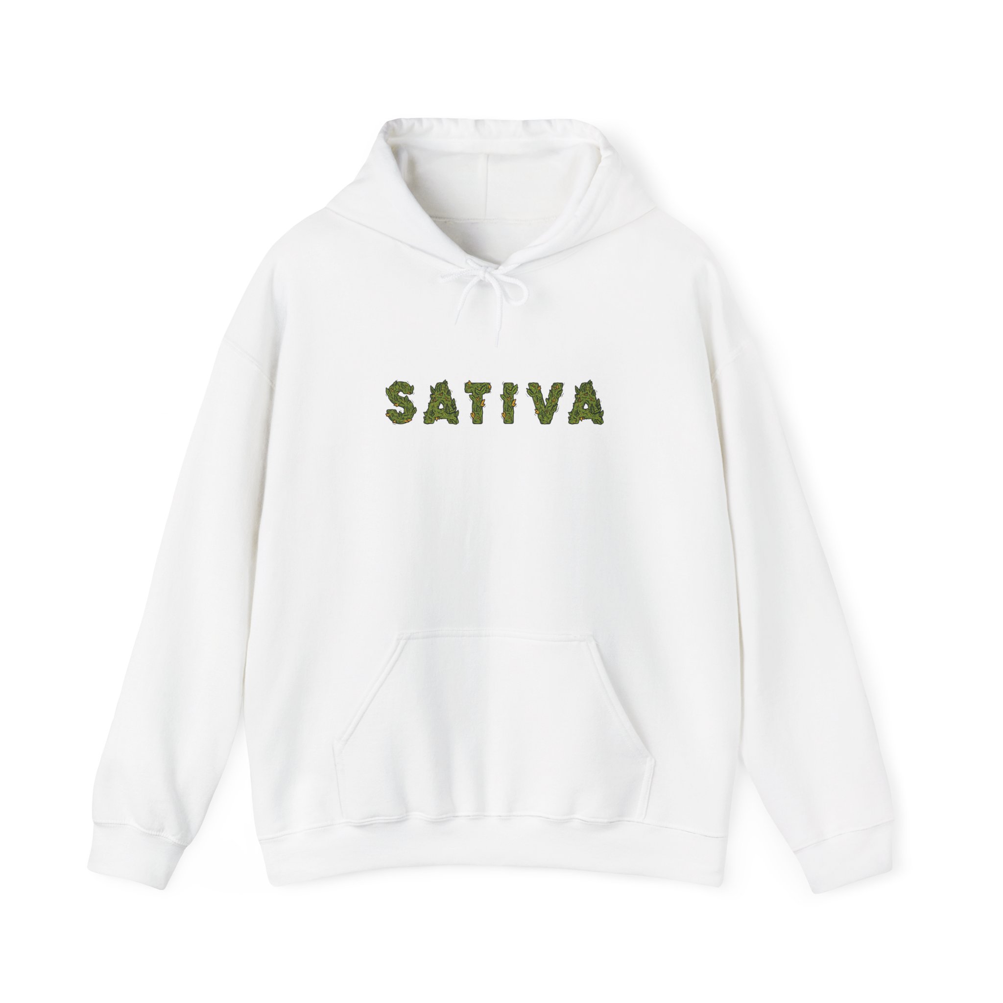 Sativa Flower Graphic Weed Hoodie - Image 2