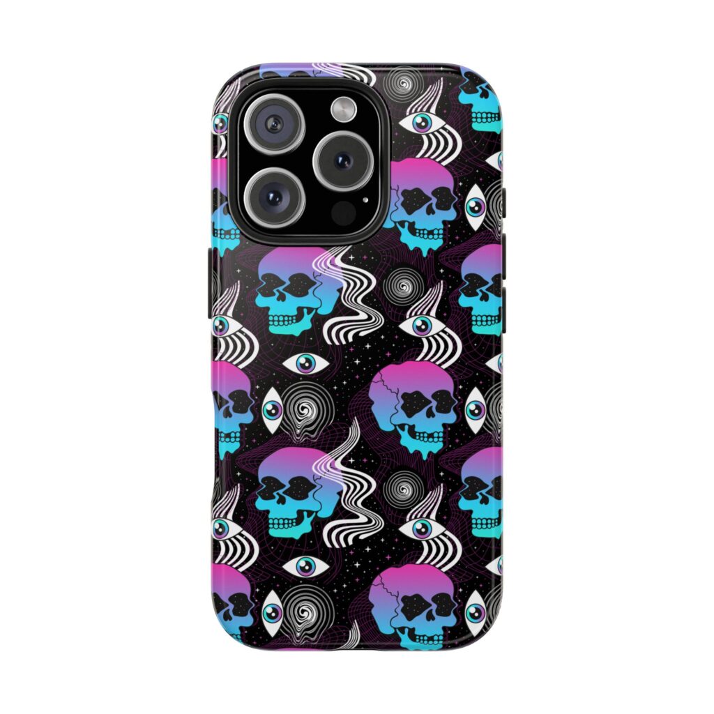 Space Skulls 420 iPhone Case