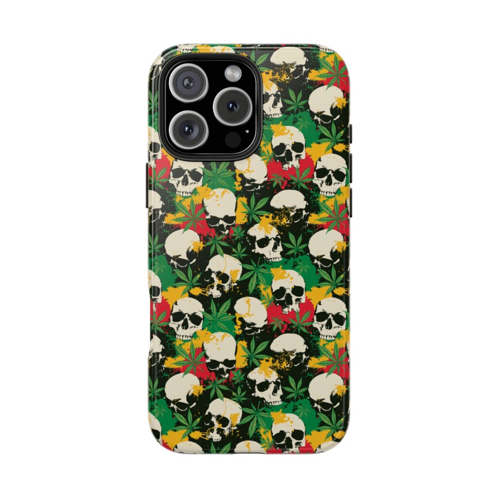 Cannabis Skulls Weed iPhone Case
