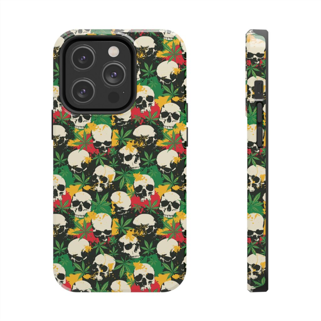 Cannabis Skulls Weed iPhone Case