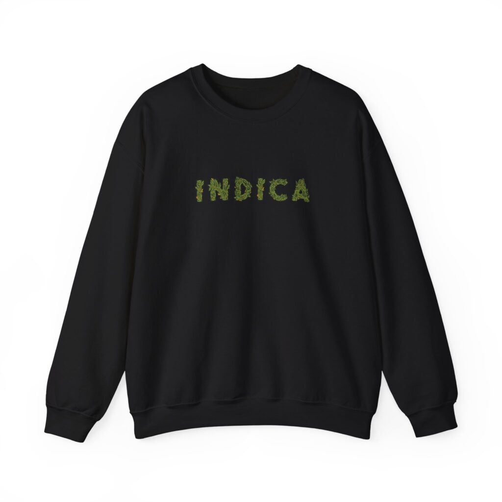 Indica Flower Graphic Weed Sweatshirt