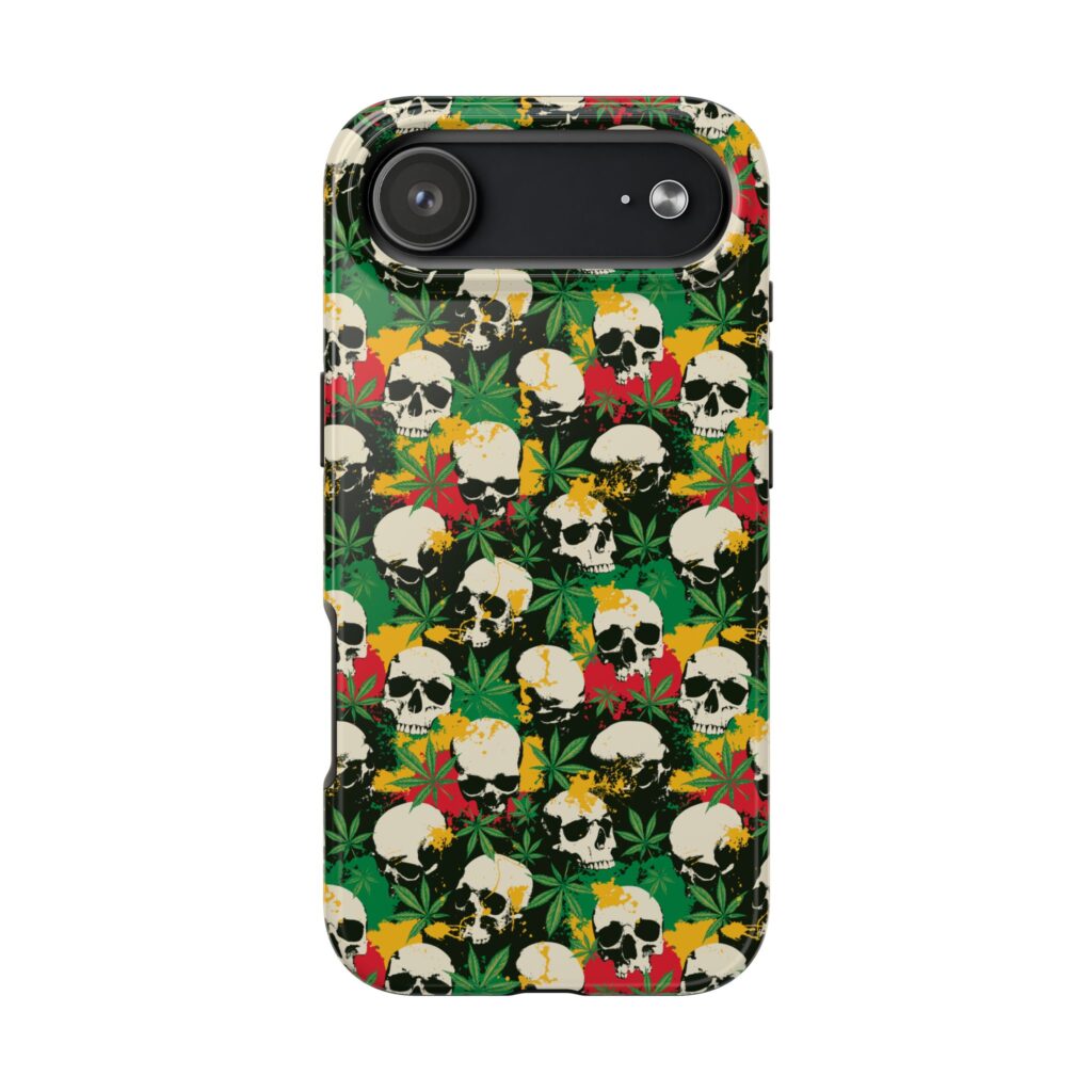 Cannabis Skulls Weed iPhone Case