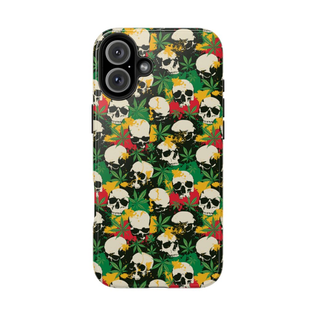 Cannabis Skulls Weed iPhone Case