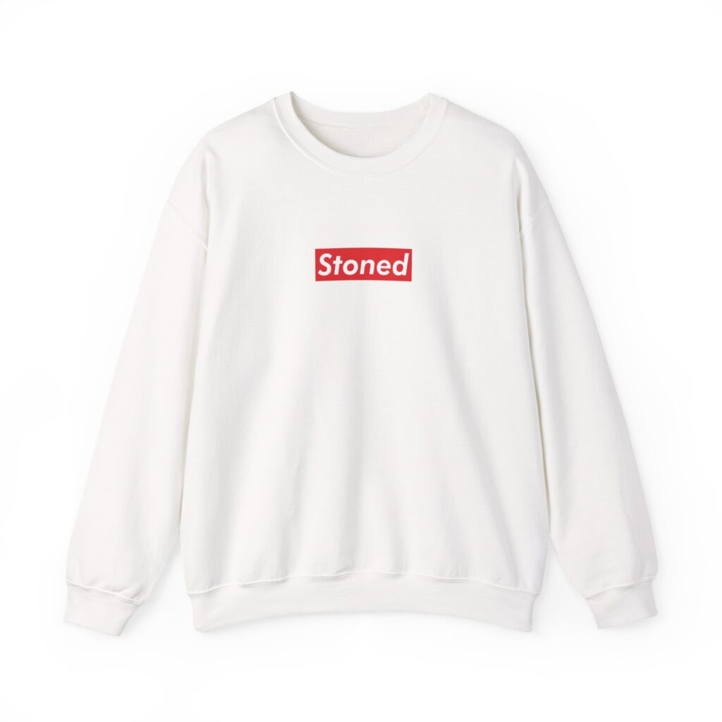 Supremely Stoned Funny Weed Crewneck Sweatshirt