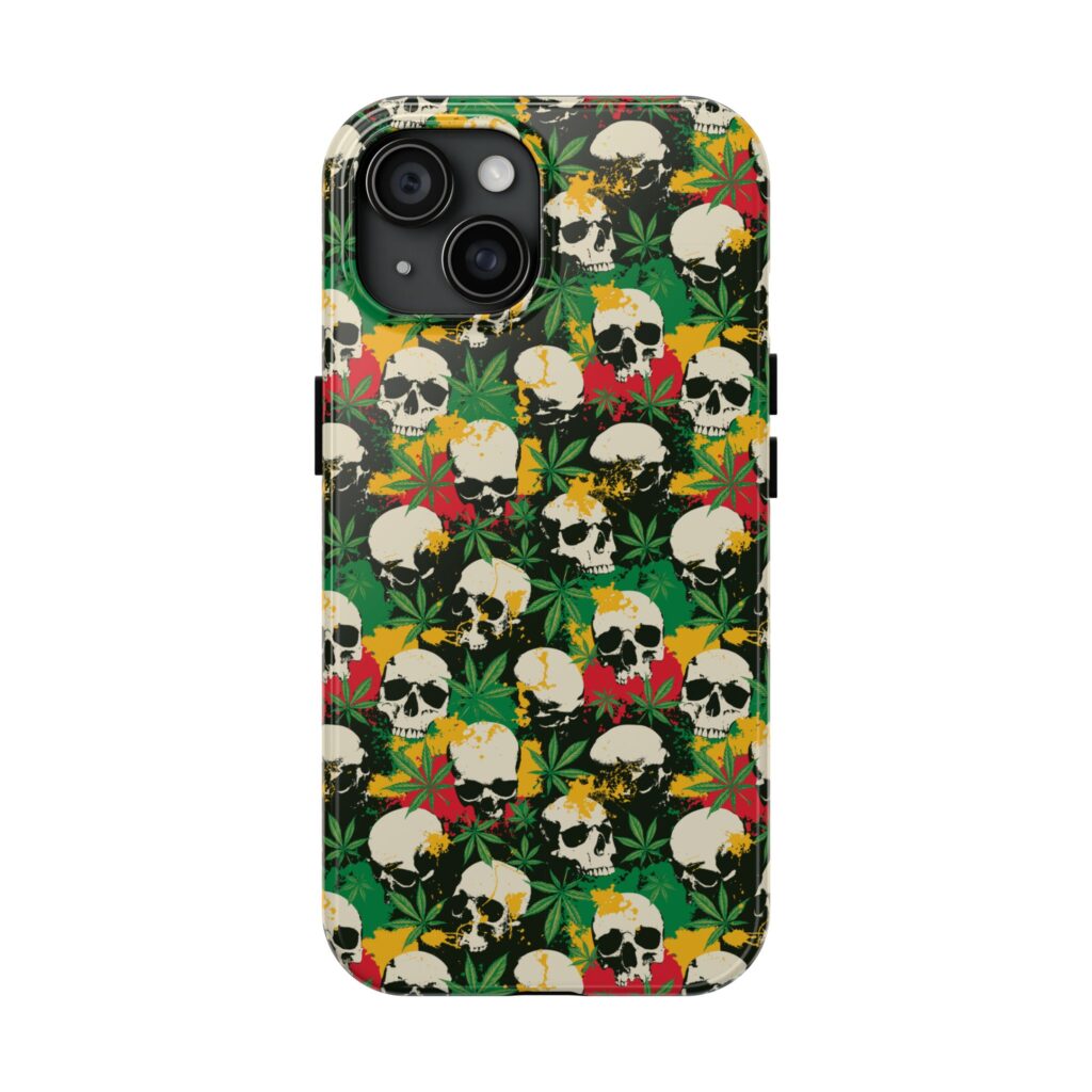 Cannabis Skulls Weed iPhone Case
