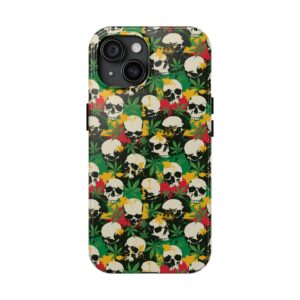Cannabis Skulls Weed iPhone Case - Image 10