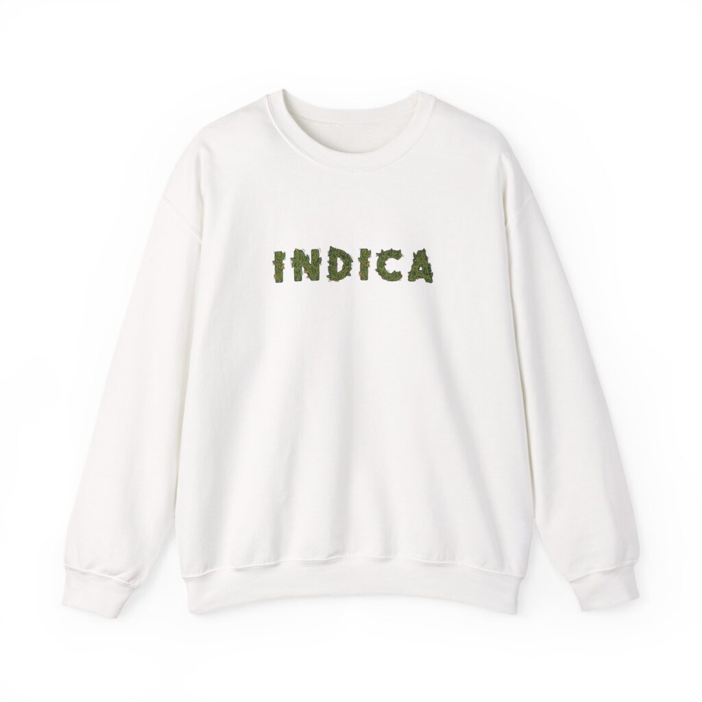 Indica Flower Graphic Weed Sweatshirt