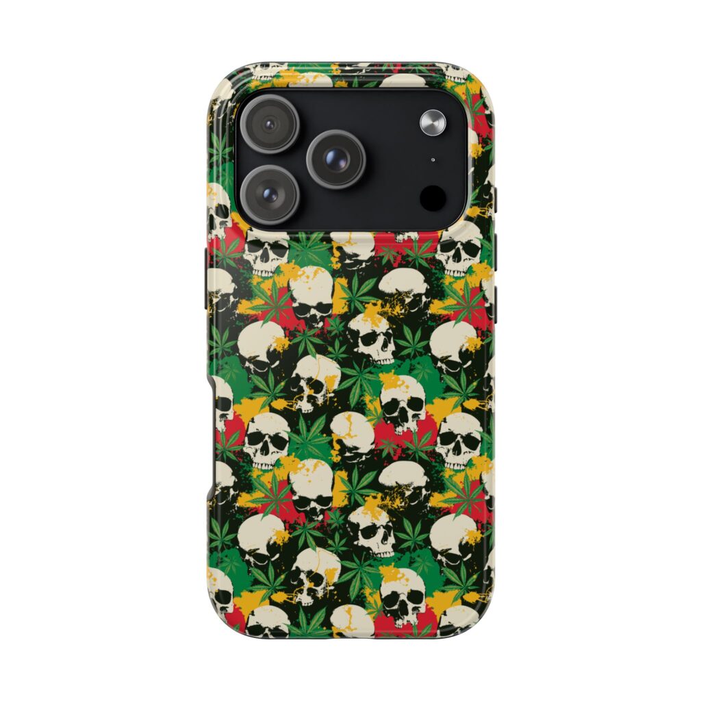 Cannabis Skulls Weed iPhone Case