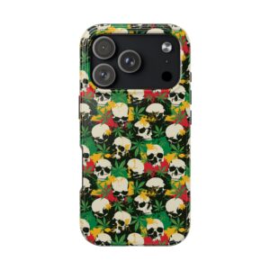 Cannabis Skulls Weed iPhone Case - Image 18