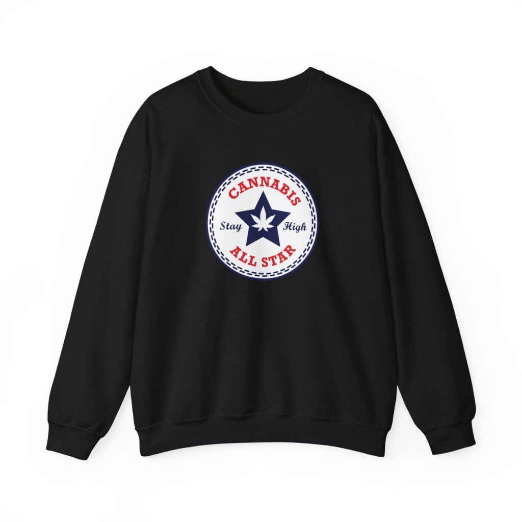 Cannabis All Star Funny Weed Sweatshirt